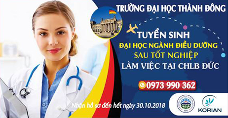 Tuyển sinh đại học ngành Điều dưỡng, sau khi tốt nghiệp làm việc tại CHLB Đức